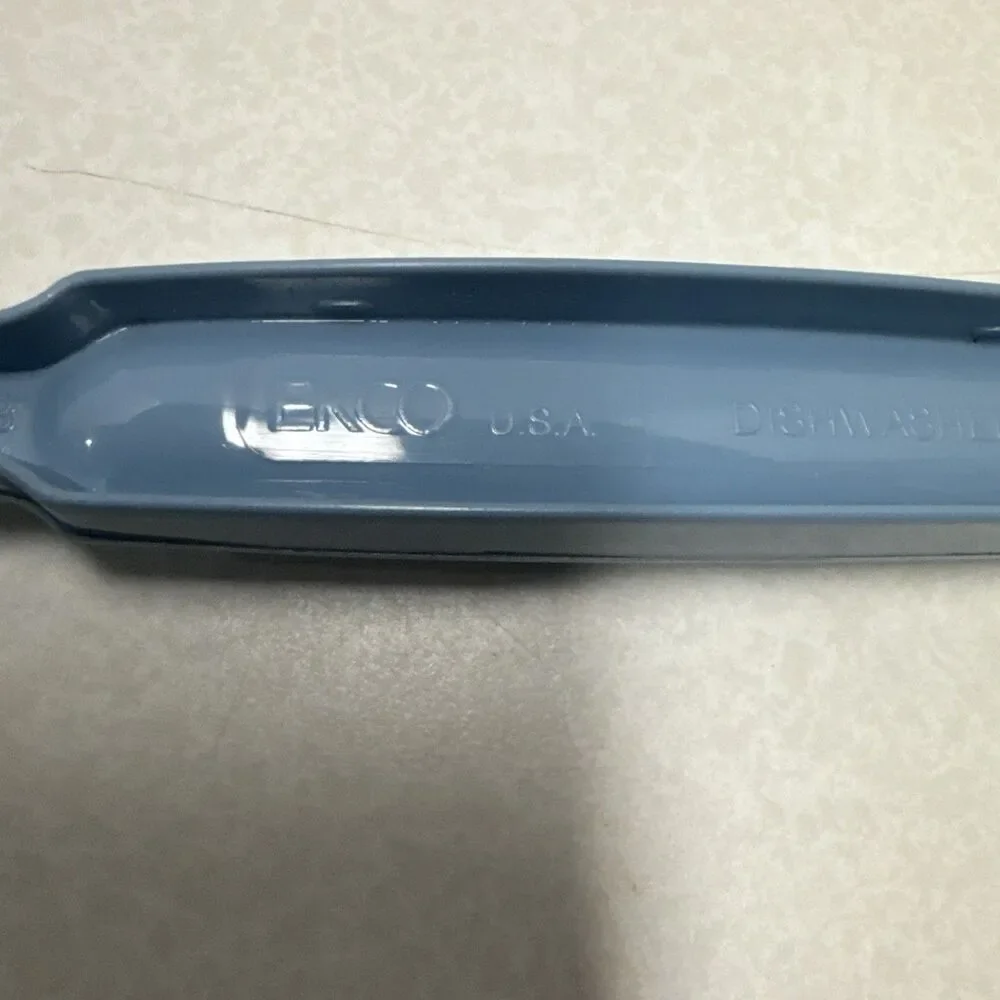 VTG Ekco Spatula Nylon Wide Slotted  Turner Blue Lightweight USA